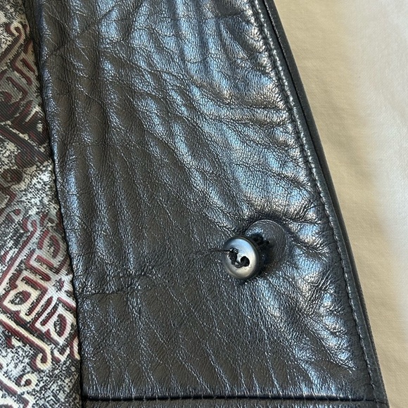 Kenneth Cole Black Leather Jacket New York women’s - Picture 10 of 10